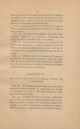 Capítulo VI. Del Jurado, Adjudicación de premios y término de la Exposición