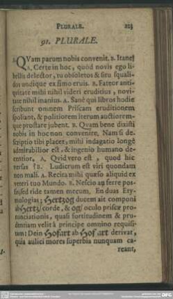 91. Plurale