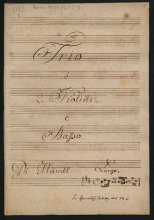 Sonaten; vl (2), bc; h-Moll; HWV 386b