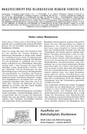 Maler sehen Blankenese