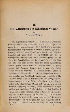Die Ortsnamen der Münchener Gegend