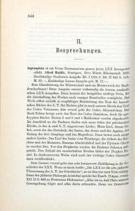 544-545 [Rezension] Septuaginta