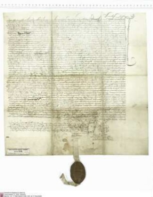 Joachim [von Gravenegg], Abt von Fulda, bekundet, dass er Markus Stendorf (Marco Stendorffen), Ratsmitglied und Stadtschreiber in Fulda, und desse...