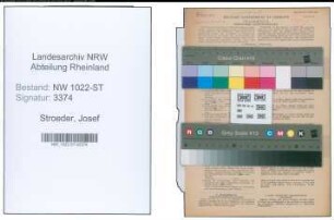 Entnazifizierung Josef Stroeder , geb. 05.02.1898 (Postbeamter)