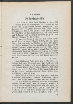 6. Kapitel. - Reise-Erlebnisse!