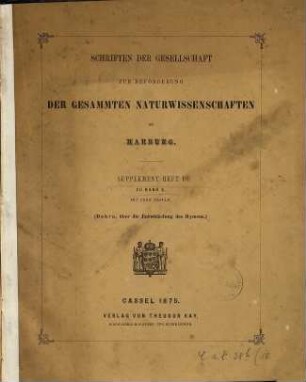 Ueber die Entwickelung des Hymen's