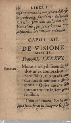 Caput XII. De Visione Motus.