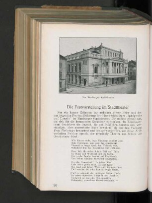 Die Festvorstellung im Stadttheater.