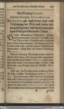 Am Sontag Exaudi