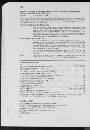Hilfseinrichtungen der Forschung