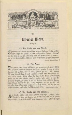 VI. Allerlei Märe