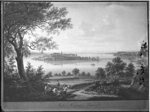 Mainau Zeichnung der Insel Mainau