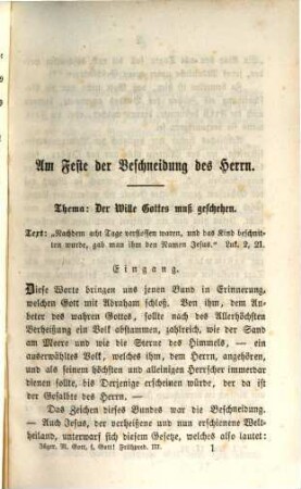 Mit Gott! - Für Gott! : Frühpredigten auf alle Sonn- und Festtage des Kirchenjahres, 3. Festtagspredigten ; 1