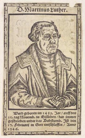 Bildnis des Martinus Luther