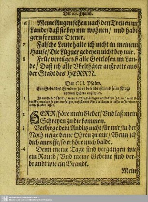 Der CII. Psalm