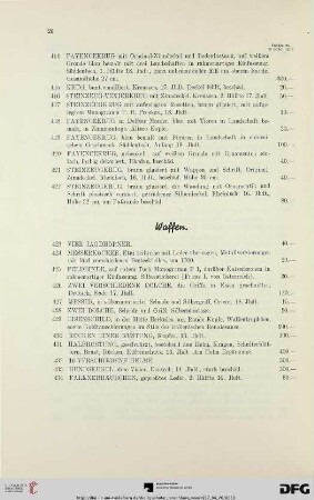 Waffen (Nr. 423-434)