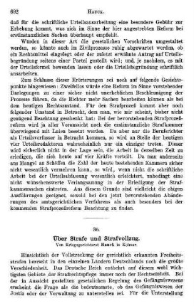 692-698, Über Strafe und Strafvollzug