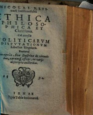 Ethica Philosophica et Christiana