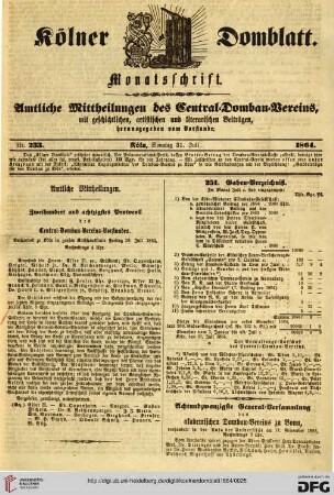 Nr. 233 (31.07.1864)