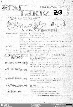 1988,Juni: Kontakte : Informations-Rundbrief des Jugendpfarramts Leipzig