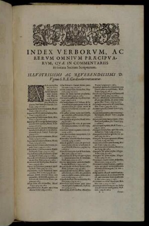 Index Verborum, Ac Rerum Omnium Præcipuarum [...] A. - B.