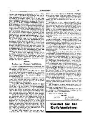 Ausbau der Berliner Volksschule