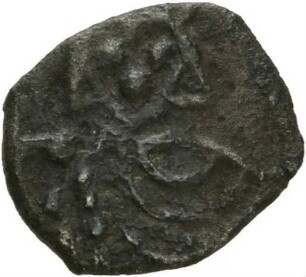Siliqua Kaiser Konstantin IV. und Papst Vitalian