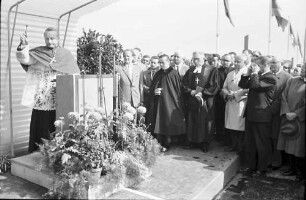 Kehl: Verkehrsübergabe Rheinbrücke Kehl; Weihe durch Bischof