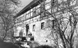 Crostwitz-Horka. Mittel- oder Schäfermühle, Rückfront