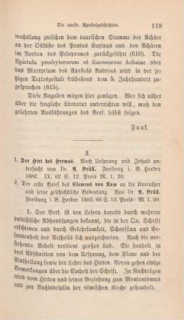 119-123 [Rezension] Brüll, Andreas, Der Hirt des Hermas