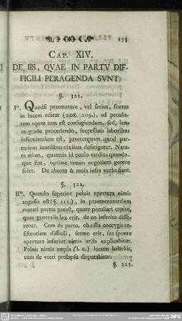 Cap. XIV. De Iis, Quae In Partu Difficili Perageda Sunt