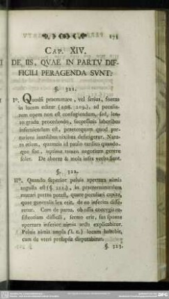 Cap. XIV. De Iis, Quae In Partu Difficili Perageda Sunt