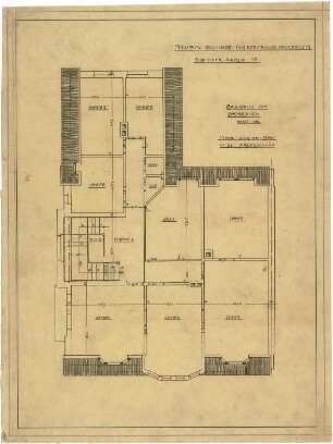 Billing, Hermann; Karlsruhe, Eisenlohrstr. 45; Haus Hornecker (Rothfuss) - Grundriss DG