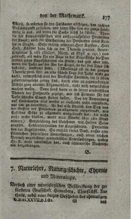 Versuch einer mineralogischen Beschreibung der gefürsteten Grafschaft Henneberg.