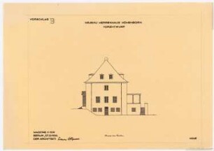 Herrenhaus Hohenborn bei Kassel Umbau: Nordansicht B 1:100