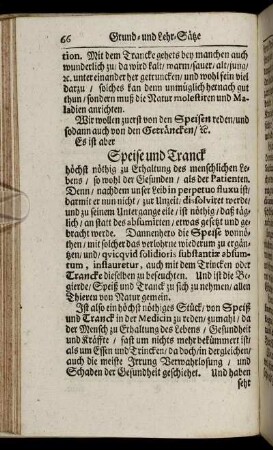 Speise und Tranck