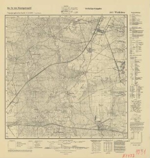 2477 Warlubien, Topographische Karte 1:25000 (4cm - Karte)