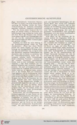 Oesterreichische Kunstpflege