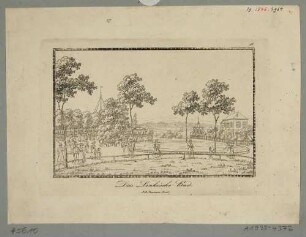 Das Linckesche Bad (1776 gegründet, mit Mineralwasserbad, Theater 1858 für Ausflugsgasthof abgerissen), zwischen Bautzner Straße und der Mündung der Prießnitz in Dresden