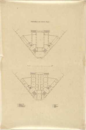 Stegmann, Carl von; Karlsruhe; Gesellschaftshaus - Grundrisse