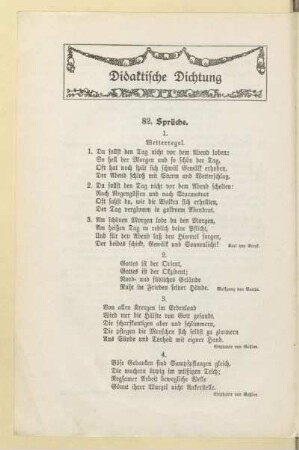 Didaktische Dichtung