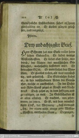 Drey und achtzigster Brief
