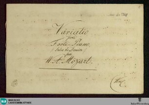 Variations - Don Mus.Ms. 1368 : pf; F; KV 416e