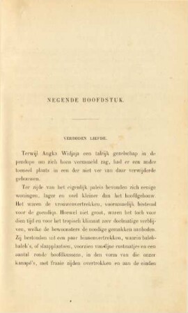 Negende hoofdstuk. Verboden liefde