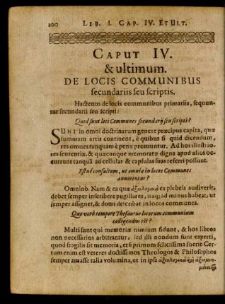 Caput IV. & ultimum.