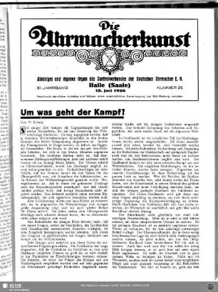 Um was geht der Kampf?