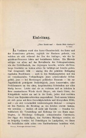 Beiträge zum alten Nürnberger Kriminalrecht