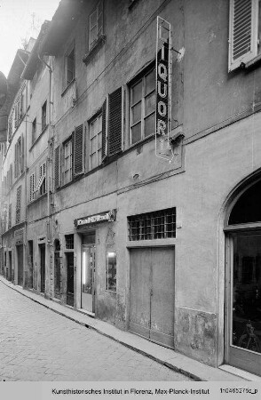Häuserzeiche an der Via del Moro, Florenz