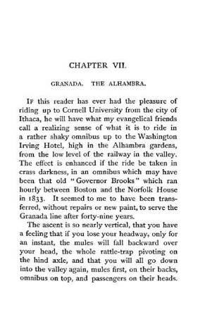 CHAPTER VII. - GRANADA. THE ALHAMBRA