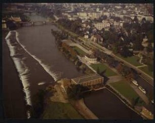 Stadthalle, Mülheim an der Ruhr Umbau: Luftaufnahme Norden